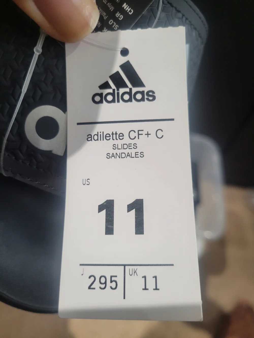 adidas Adilette CF Plus Black/Silver Metallic Slides